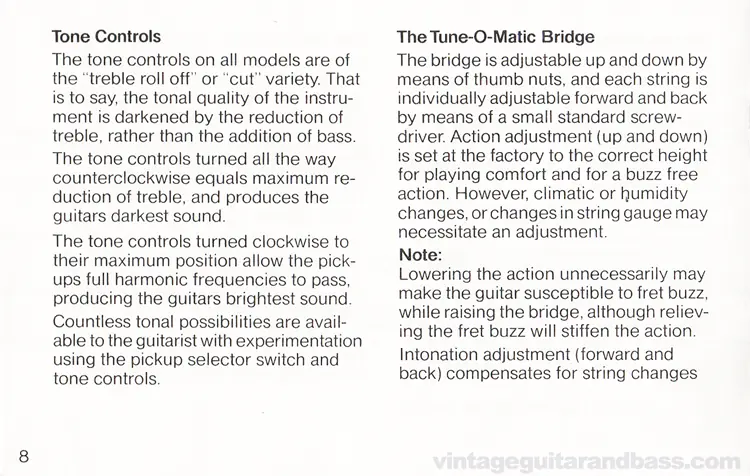 1980 Gibson Sonex owners manual - page 8