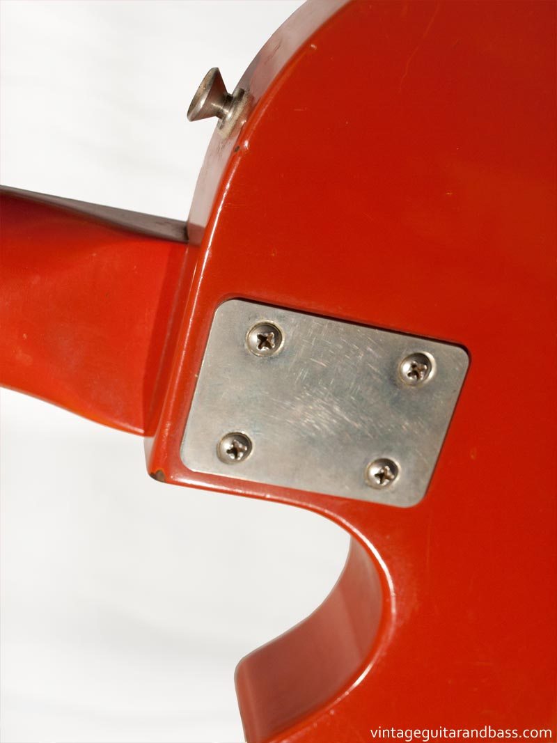 1981 Gibson Marauder neck plate detail
