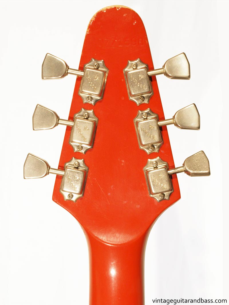 1981 Gibson Marauder reverse headstock detail