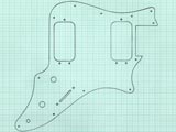 1981 Gibson Victory MV2 scratchplate template