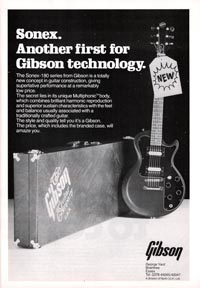 Gibson Sonex-180 deluxe - Sonex. Another first for Gibson technology.