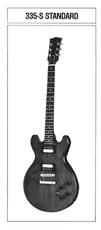 1981 Gibson 335-S Standard pre-owners manual insert, side 1