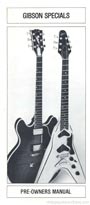 1981 Gibson Specials pre-owners manual