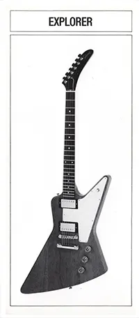 1981 Gibson Explorer pre-owners manual insert, side 1