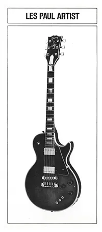 1981 Gibson Les Paul Artist pre-owners manual insert, side 1