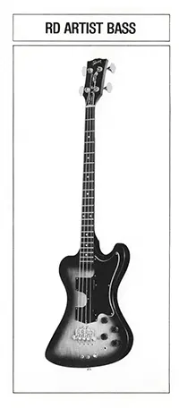 1981 Gibson RD Artist Bass pre-owners manual insert, side 1