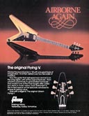 1982 promotional flyer for the Gibson Flying V