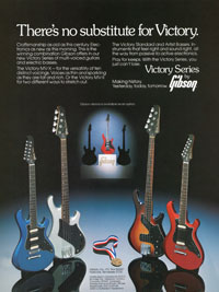 1982 Gibson Victory Bass and MV guitar flyer