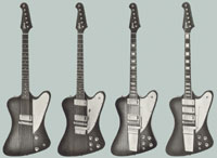 Gibson Firebirds - as advertised in the 1963 Gibson catalog