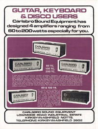 Carlsbro 60 TC - Guitar, Keyboard and Disco users. 