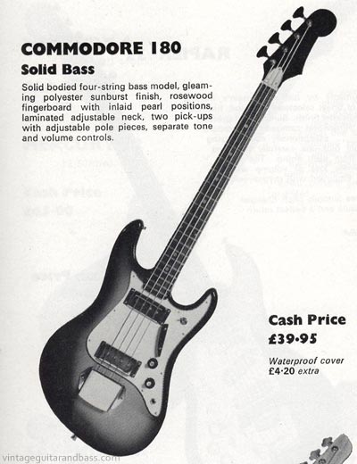 1971 Commodore 180 bass