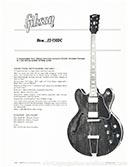 1969 Gibson ES-150DC promo sheet