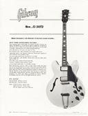 1969 Gibson ES340TD promo sheet