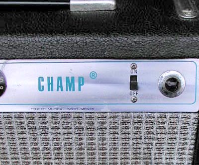 Fender Champ electric guitar amplifier - Champ logo