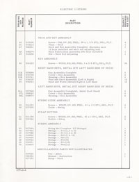 Fender 12-String 1968 parts list page 3