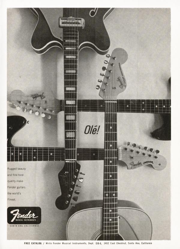 Fender advertisement (1966) Olé