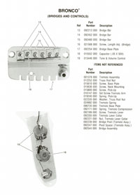 Fender Bronco 1976 parts list page 2