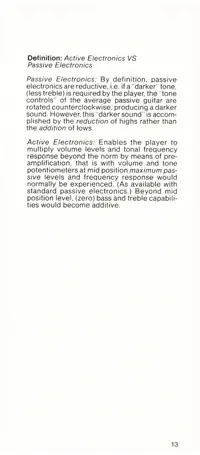 1981 Gibson Victory Bass owners manual page 13