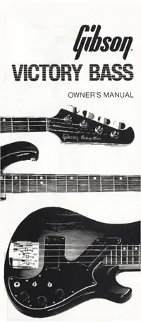 1981 Gibson Victory Bass owners manual front cover