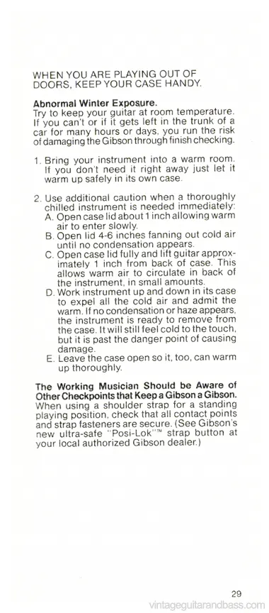 1981 Gibson Victory Bass Owners Manual, page 29
