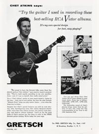 Gretsch Chet Atkins Solid Body 6121 - Chet Atkins says "Try the Guitar I Used in Recording these Best-Selling RCA Victor Albums"