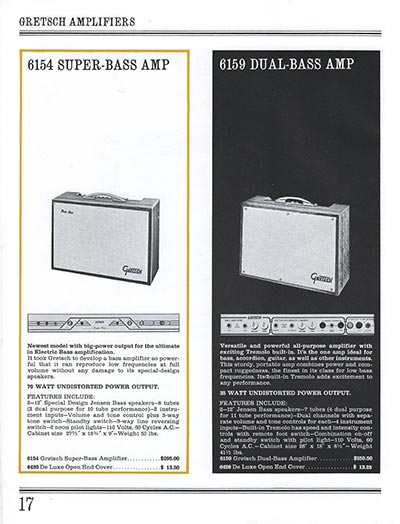 1965 Gretsch guitar catalog page 18 - Gretsch Chet Atkins 6160 amplifier