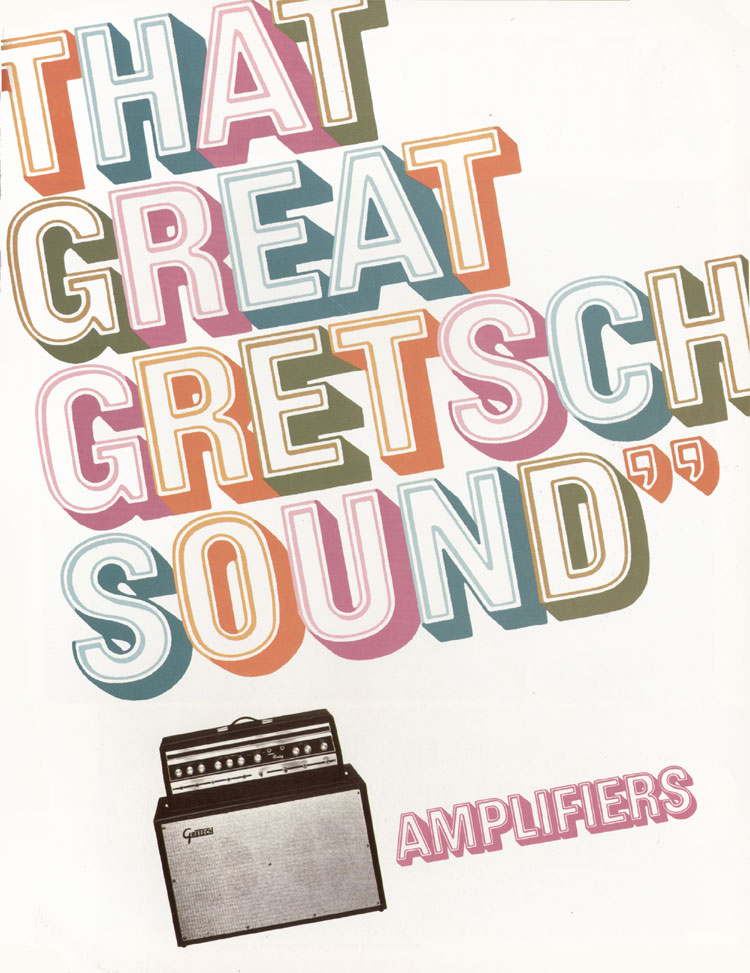 1968 Gretsch guitar catalog page 10 - Gretsch Amplifiers