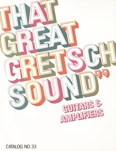 1968 Gretsch guitar catalog front cover