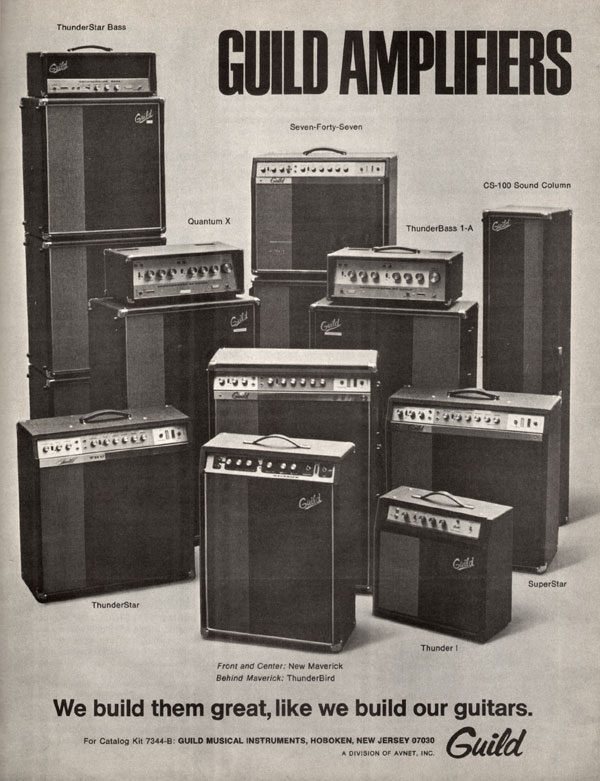 Guild advertisement (1970) Guild Amplifiers