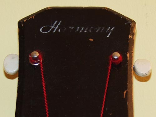 Silk-screened Harmony headstock logo
