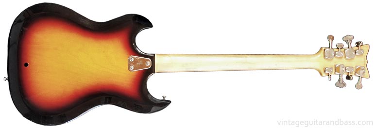 1968 Hagstrom H8 Eight-String Bass Guitar - reverse view