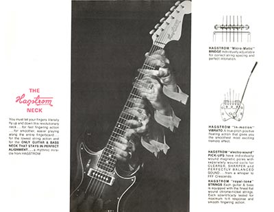 1966 Hagstrom guitar catalog page 3