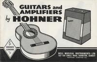 1961 Hohner guitar catalog cover