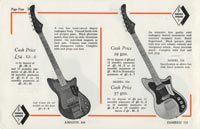 1961 Hohner guitar catalog page 4