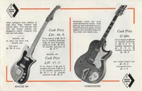 1961 Hohner guitar catalog page 5