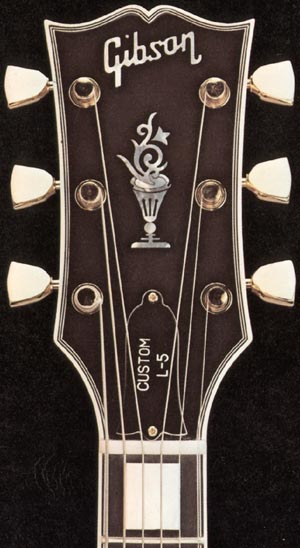 Gibson L5S headstock detail