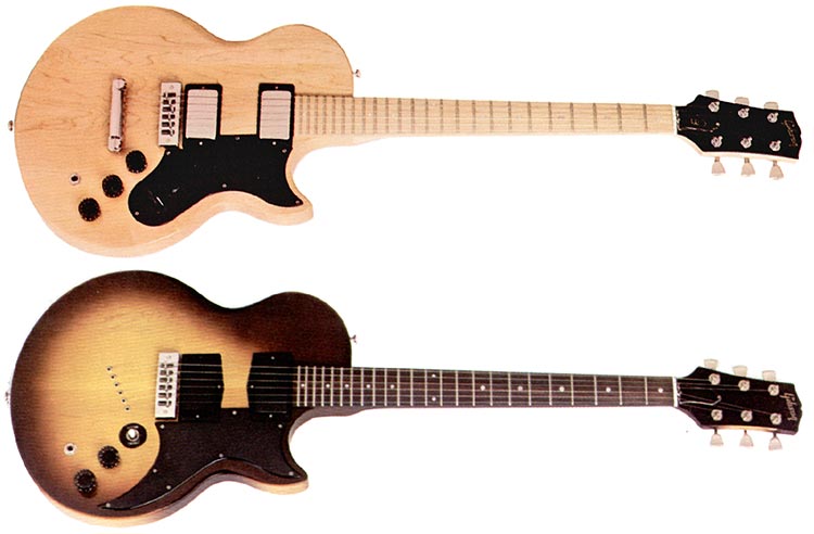 The Gibson L6-S. Above L6-S Custom, below L6-S Deluxe