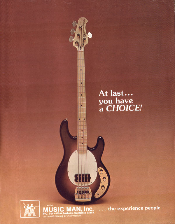 Music Man advertisement (1976) At Last You Have A Choice