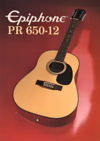 1982 Epiphone Presentation Series PR650-12 twelve string acoustic (Japan)