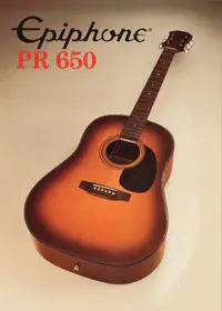 1982 Epiphone Presentation Series PR650 acoustic (Japan)