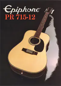 1982 Epiphone Presentation Series PR715-12 twelve string acoustic (Japan)