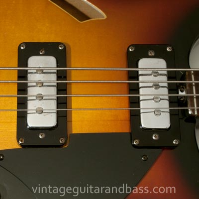 The 3263 bass was fitted with Eko Ferro-Sonic pickups