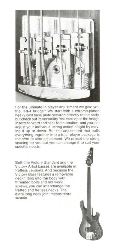 1981 Gibson Victory Bass owners manual page 3