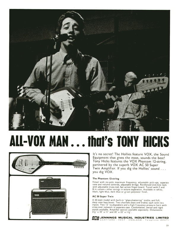 Vox advertisement (1965) All-Vox man... thats Tony Hicks