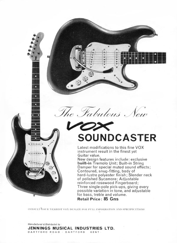 Vox advertisement (1964) The fabulous new Vox Soundcaster