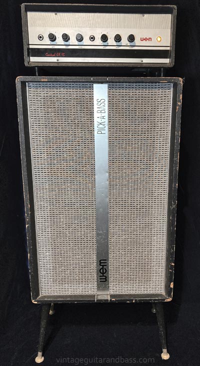 WEM ER-15 with Pick-a-Bass cabinet in upright orientation