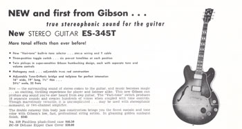 Announcing the Gibson ES-345T, 1959