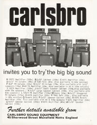 Carlsbro Amplifiers - Carlsbro Invites You To Try The Big Big Sound