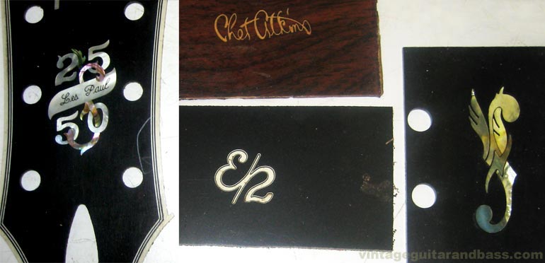 Gibson artist Chuck Burge created numerous inlays for guitars in the mid-late 1970s