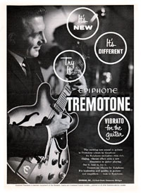 Epiphone Sheraton - Epiphone Tremotone. Vibrato for the guitar.